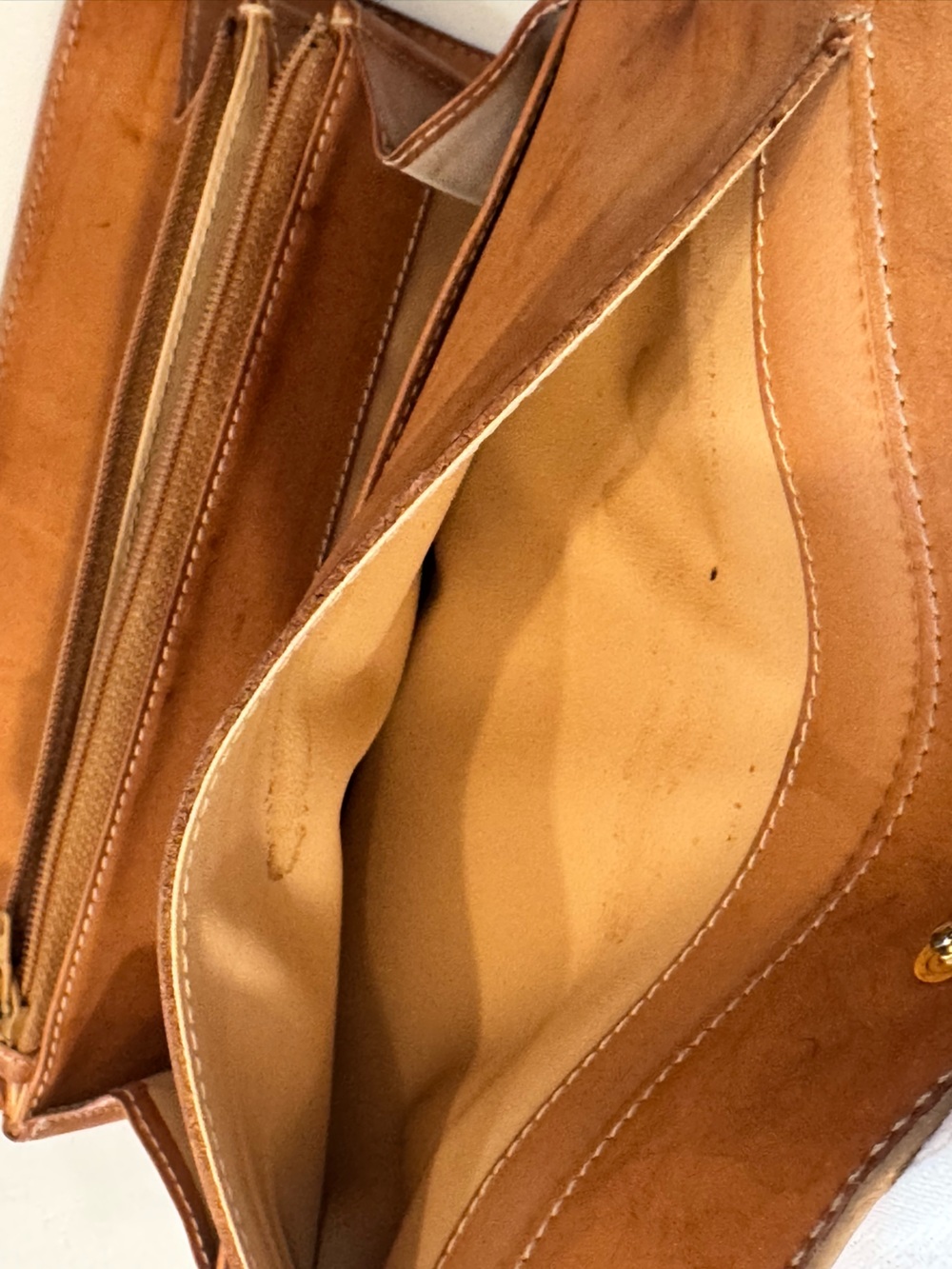 Authentic Vintage CELINE Macadam Long Wallet Beige Tan Triomphe Canvas - Picture 9 of 12